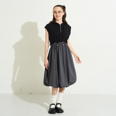 【AMI】【WEB限定】ドッキングバルーンワンピース