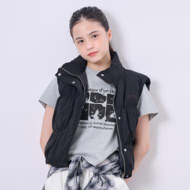 【AMI】【はっ水】中綿ショートベスト