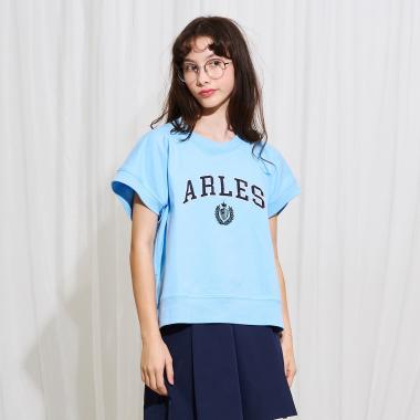 【AMI】ワッペン刺しゅう変形プルオーバー