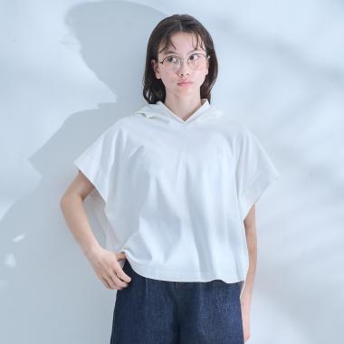 【AMI】【接触冷感】フレンチパーカ