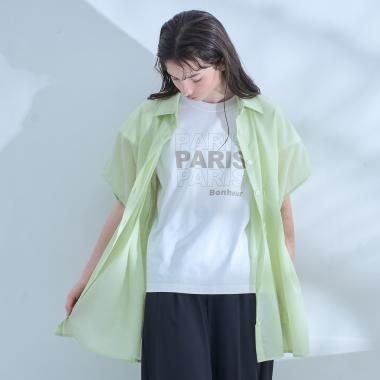 【AMI】タックシャツ×【接触冷感】インナーTシャツセット
