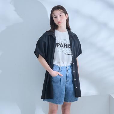 【AMI】タックシャツ×【接触冷感】インナーTシャツセット