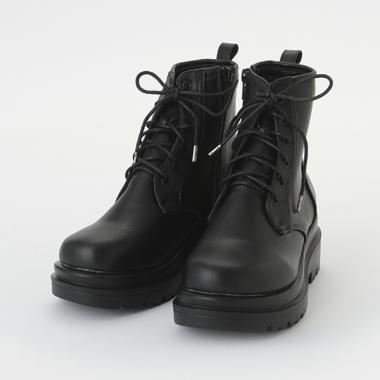 厚底レースアップブーツ