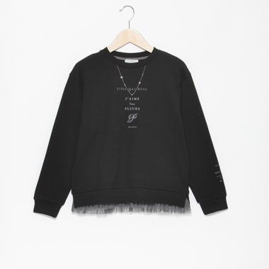 ネックレスロゴトップス