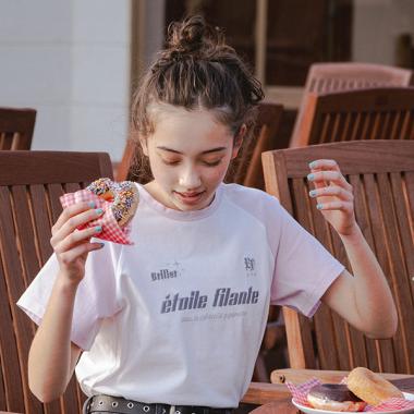 【ニコ☆プチ掲載】【防汚加工】ラグランTシャツ