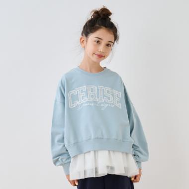 【接触冷感】レースワッペンプル×チュールTシャツ