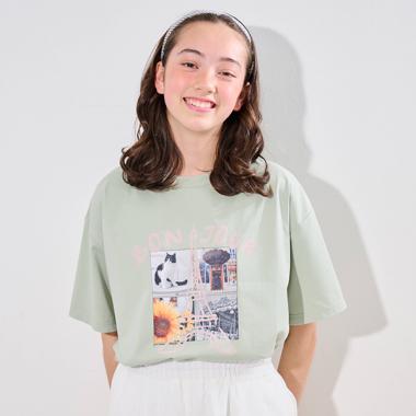 【接触冷感】グラフィックアソート転写Tシャツ