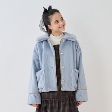 【130cmあり】フェイクファーブルゾン