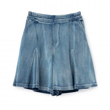 カットソーデニムマーメイドキュロットパンツ