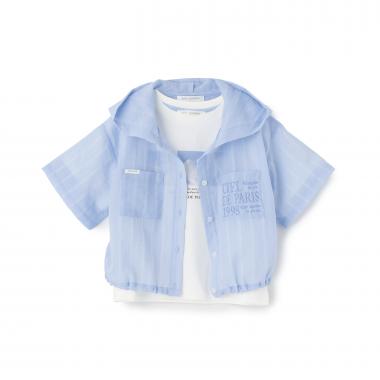 シアーシャツパーカ＆Tシャツセット