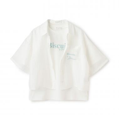 半袖シアーシャツ×Tシャツセット
