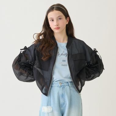 【130cmあり】【UVカット】シアージップブルゾン