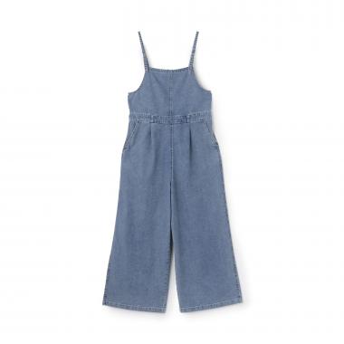 【接触冷感】デニムサロペット