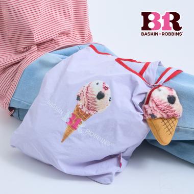 【サーティワン アイスクリーム】ポーチ付きエコバッグ