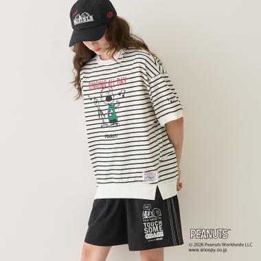 【PEANUTS】【機能素材】サイドラインショートパンツ