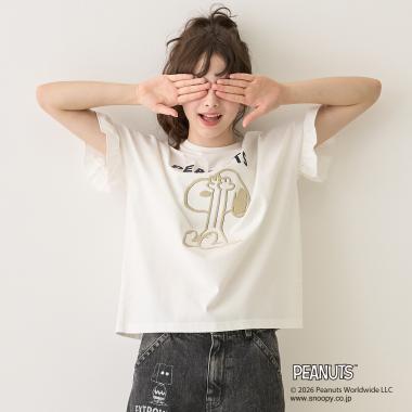 【PEANUTS】【接触冷感】袖取り外しTシャツ