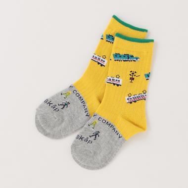 電車クルーソックス【日本製】