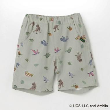 【JURASSIC】恐竜総柄5分丈パンツ