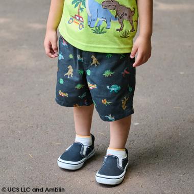 【JURASSIC】恐竜総柄5分丈パンツ