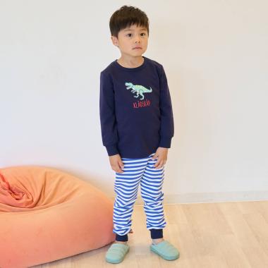 恐竜/消防車長袖ルームウェア