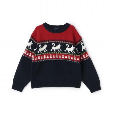 オオカミニットプルオーバー