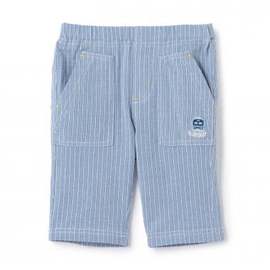 電車ストライプ6分丈パンツ