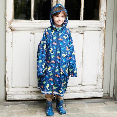 総柄レインコート