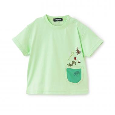 【人気商品再入荷】【直営店で取り扱い無し】ポケットから昆虫半袖Tシャツ