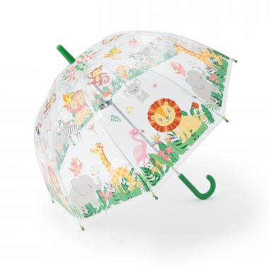 【湘南インターナショナル】【傘】Kids umbrella transparent jungle