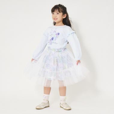 ガーデン柄オーバーチュールスカート