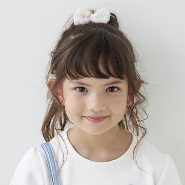 チュールリボン　ヘアポニー【日本製】
