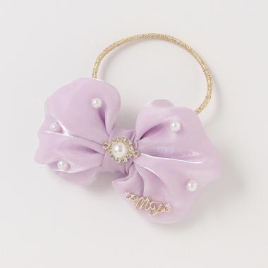 ぷっくりリボン　ヘアポニー