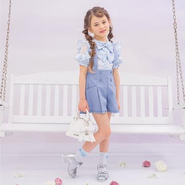 つりつき　タックショートパンツ