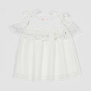 肩リボン　レイヤードチュニック