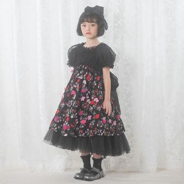 花柄ドレス