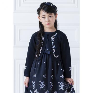 花刺しゅう　ニットボレロ