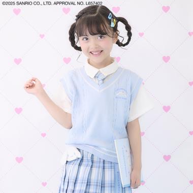 【マイメロディ・シナモロール】ベスト＆ブラウスSET