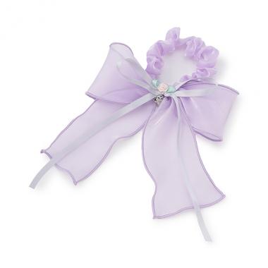 巻きバラ　オーガンジー　リボンシュシュ