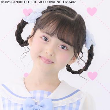 キラキラリボン　ヘアポニー