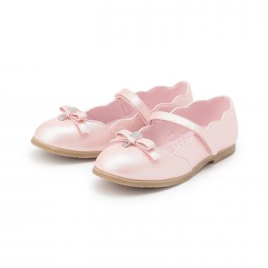 スカラップリボン　バレエシューズ