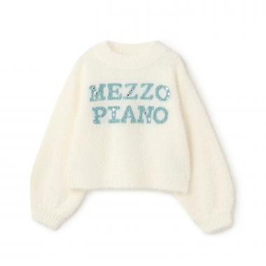 ロゴシャギーニット　プルオーバー