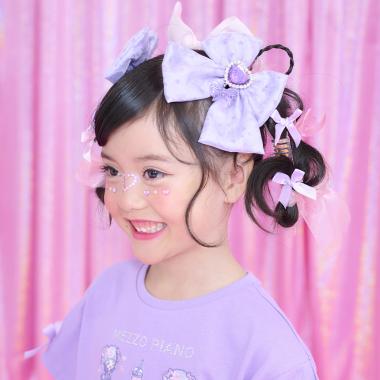 【しなこちゃん】リボン　ヘアクリップ2個セット