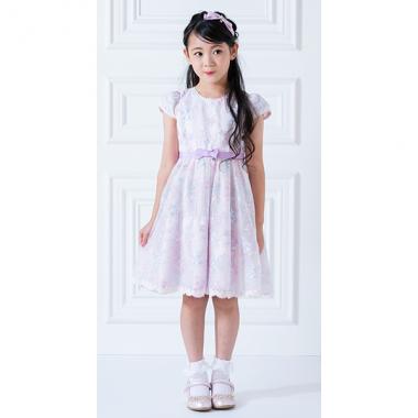 花ブーケレース刺しゅう　ワンピース