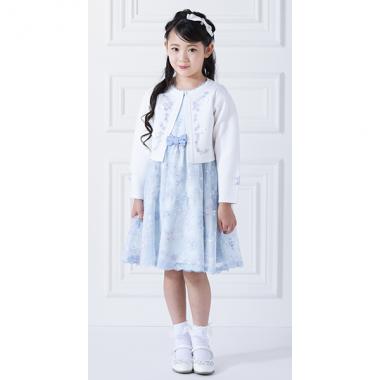 花ブーケレース刺しゅう　ワンピース