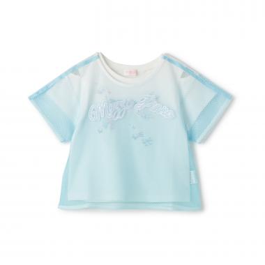 グラデーションメッシュ　レイヤード半袖Tシャツ