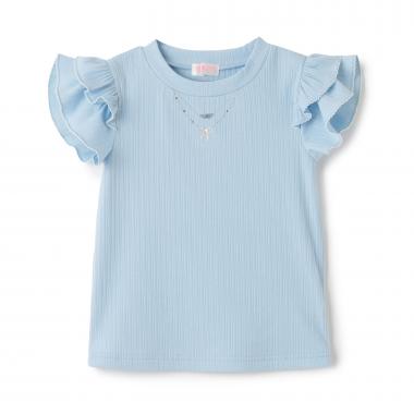 ネックレス刺しゅう　2wayテレコTシャツ