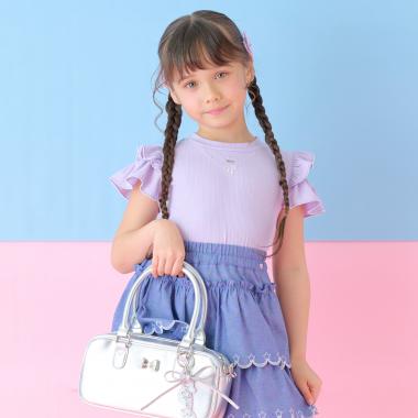 ネックレス刺しゅう　2wayテレコTシャツ