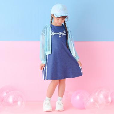 メッシュZIPパーカ　＆肩開きカットワンピースセット