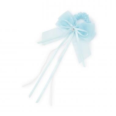 オーガンジーリボンシュシュ