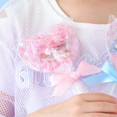 キャンディラッピング　星　ヘアアクセサリーセット